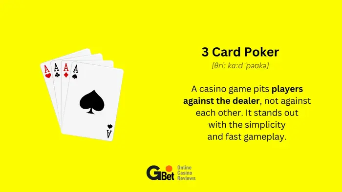 3 Card Poker Definition
